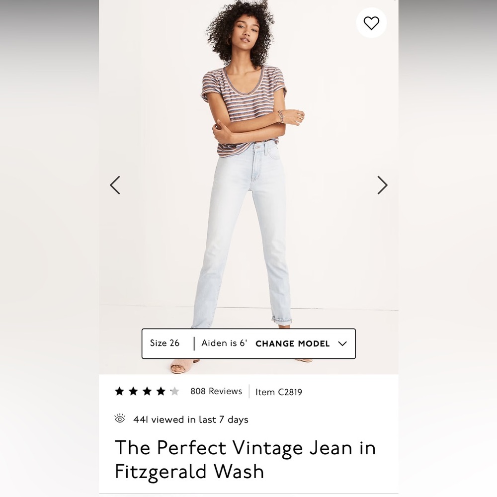 Madewell The Perfect Vintage Jean